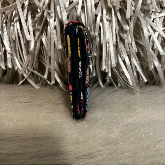 VERA BRADLEY Happy Snails 2011 Patchwork Snap Wallet Blue Yellow Orange Y2K - Picture 5 of 14